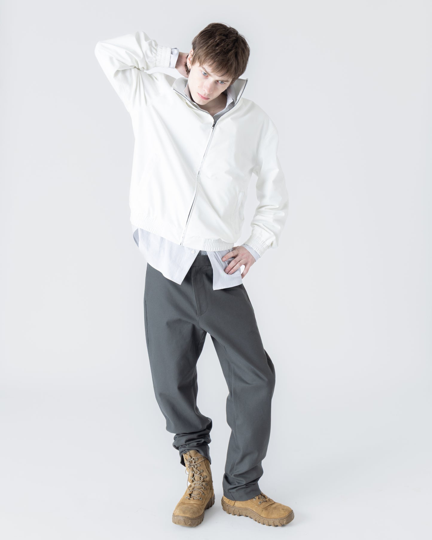 WHITE TRACK JACKET
